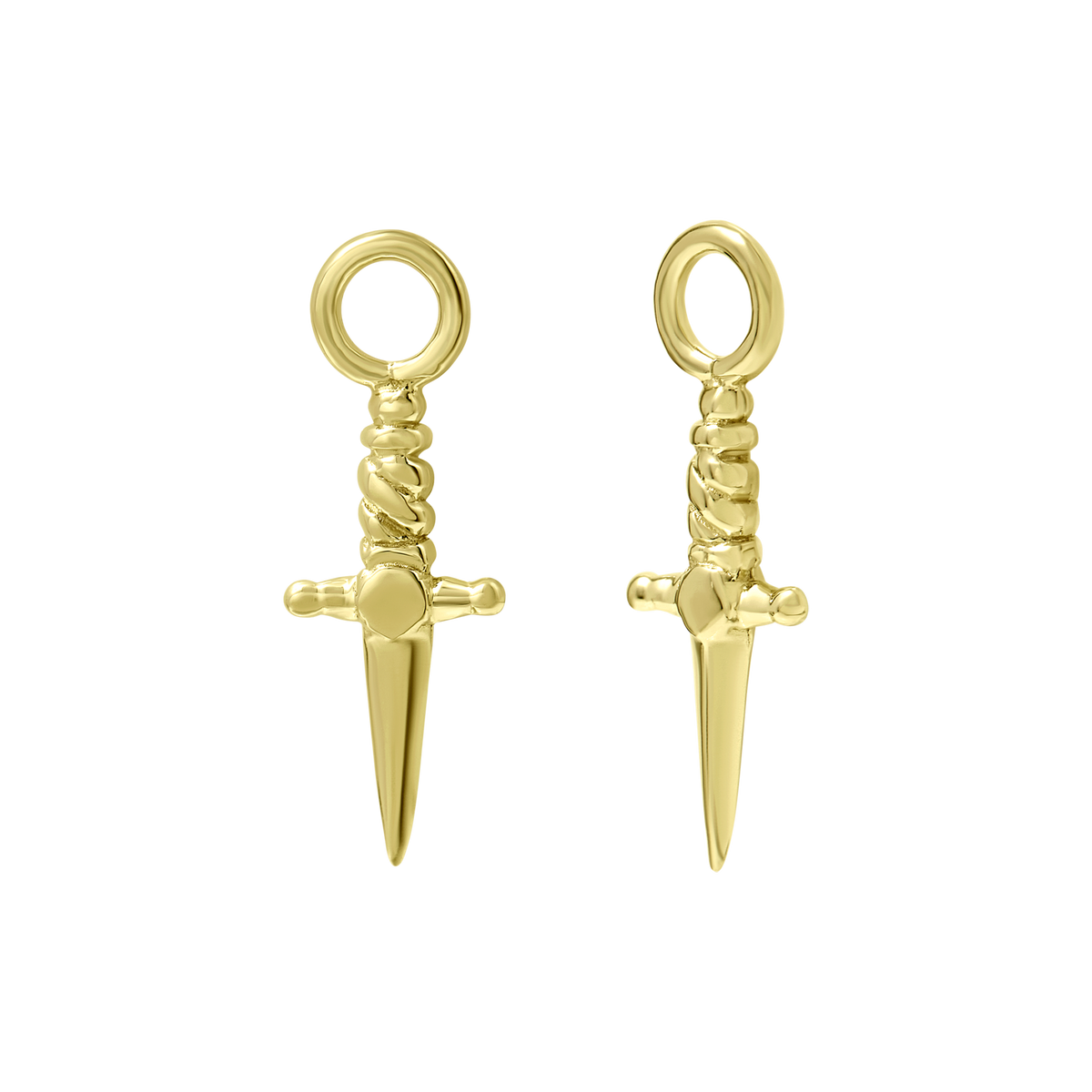 Tiny Dagger Ear Charm Gold