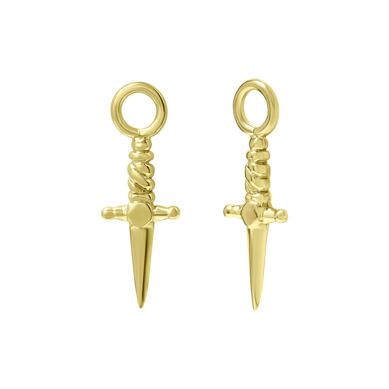 Tiny Dagger Ear Charm Gold