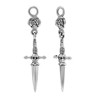 Rose & Dagger Ear Charm - Pair