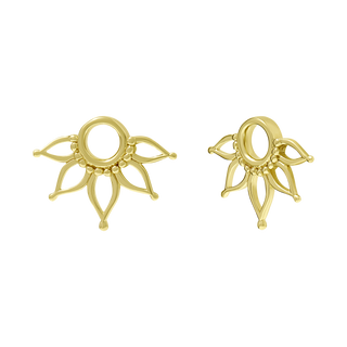 Lotus Ear Charm Gold - Pair