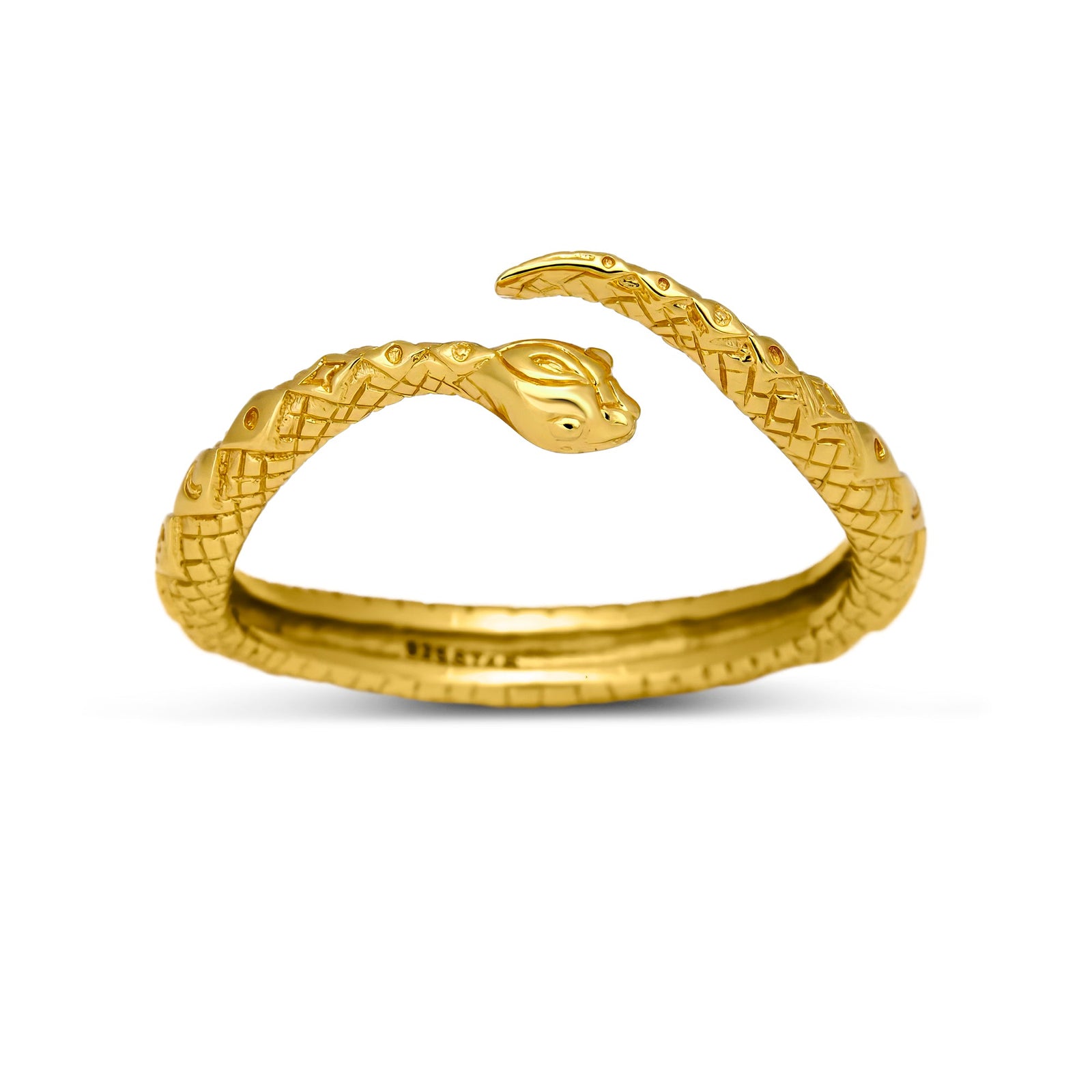 Celestial Snake Gold Ring