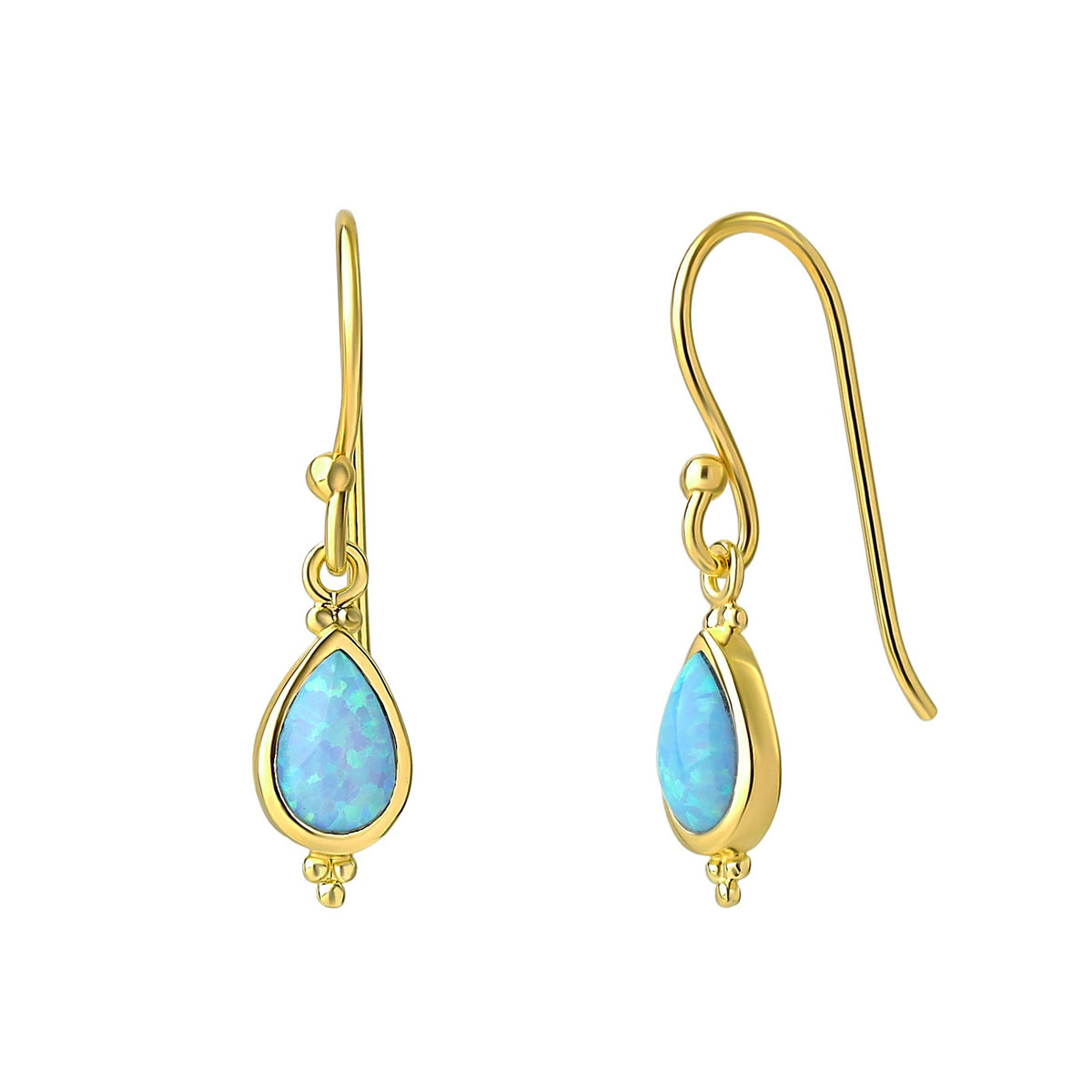 Serein Opal Earrings Gold
