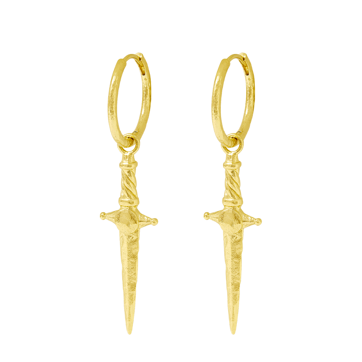 Guardian Dagger Huggies Gold