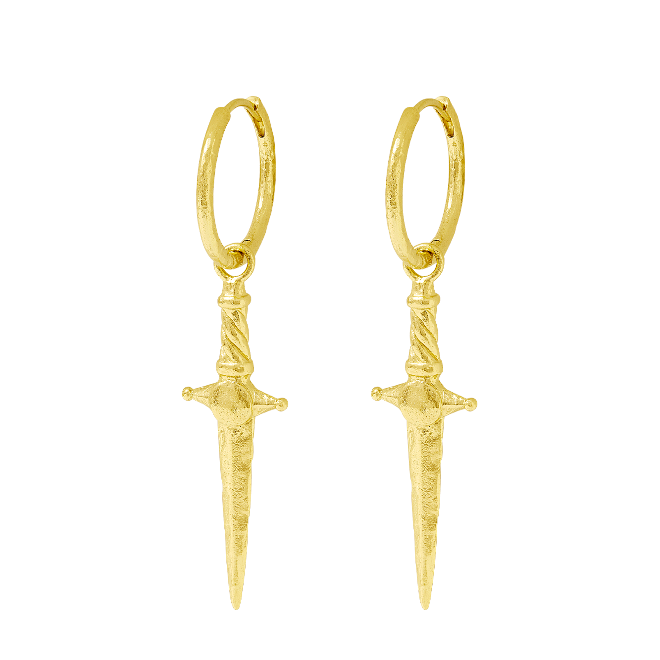 Guardian Dagger Huggies Gold