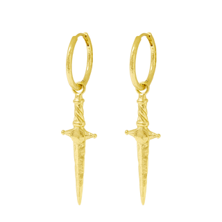 Guardian Dagger Huggies Gold