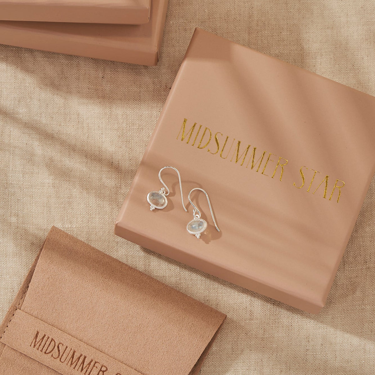 Mira Moonstone Earrings