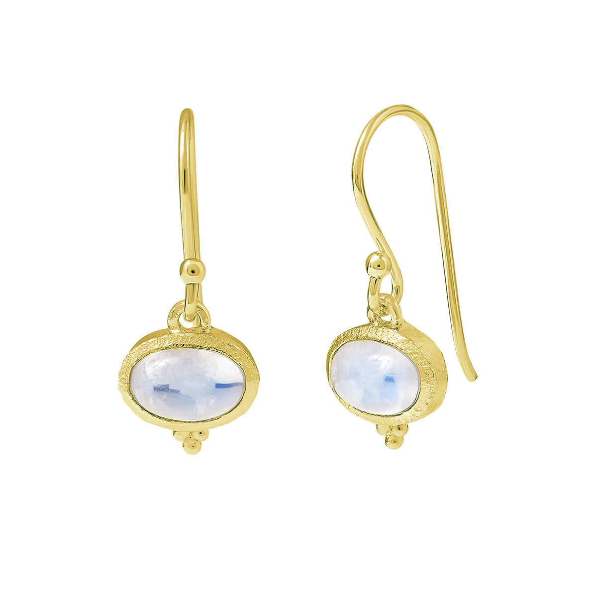 Mira Moonstone Earrings Gold