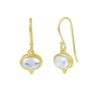 Mira Moonstone Earrings Gold