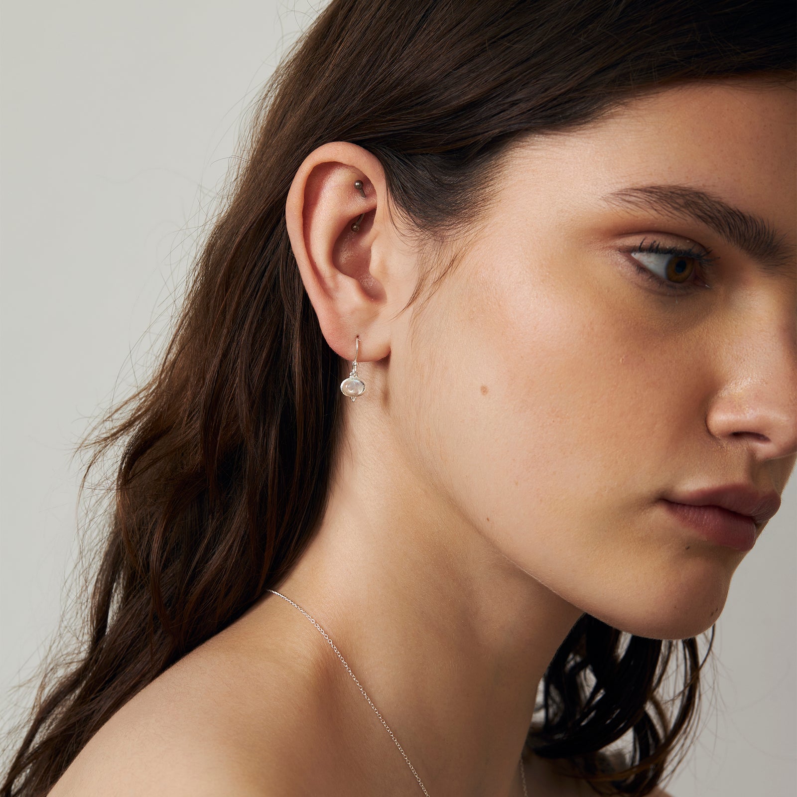 Mira Moonstone Earrings
