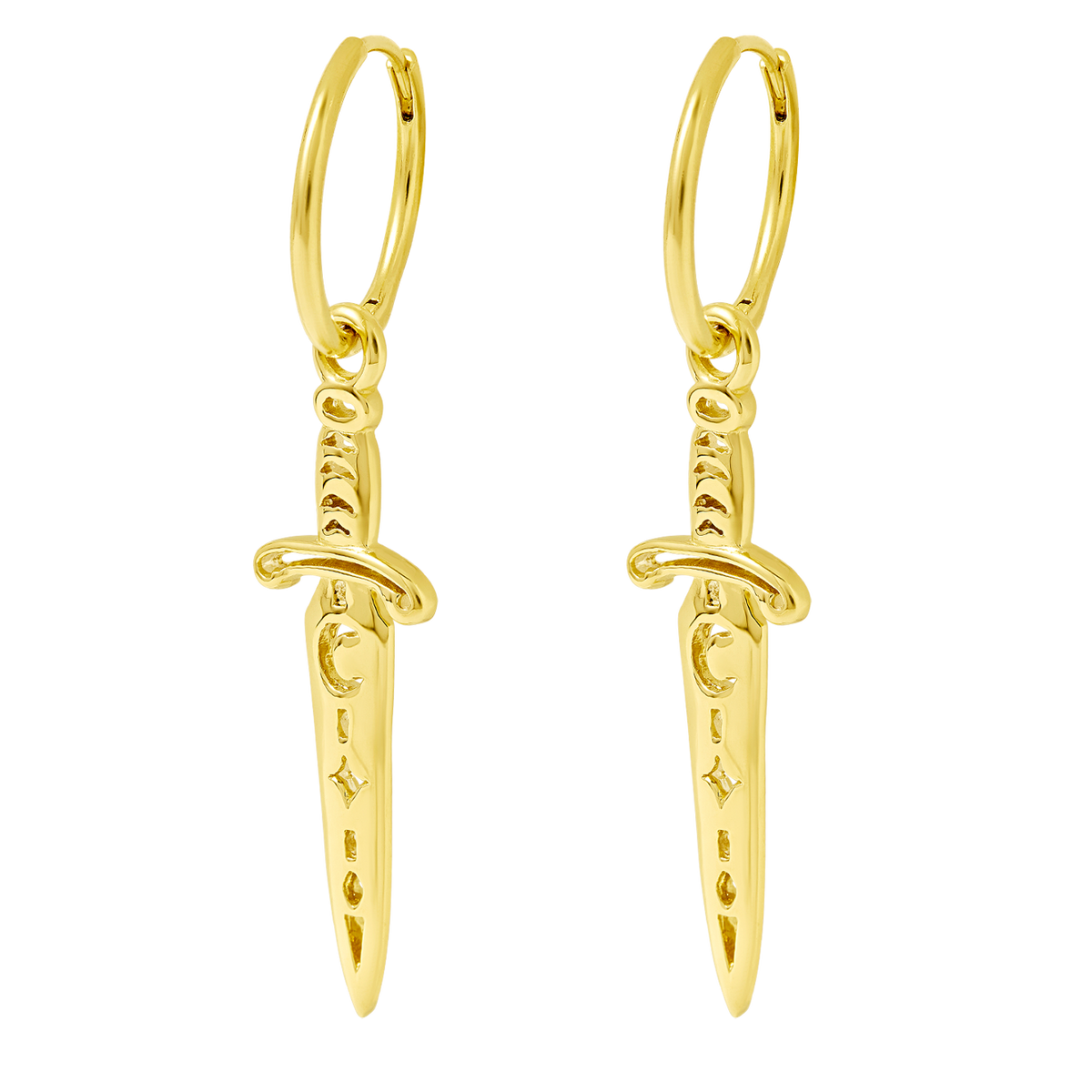 Celestial Sword Huggies Gold