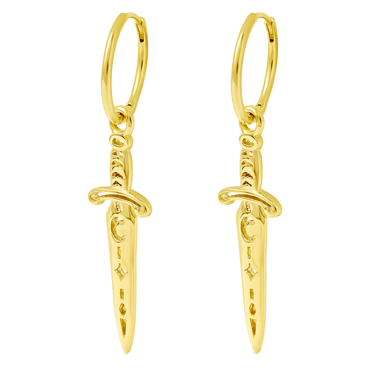 Celestial Sword Huggies Gold