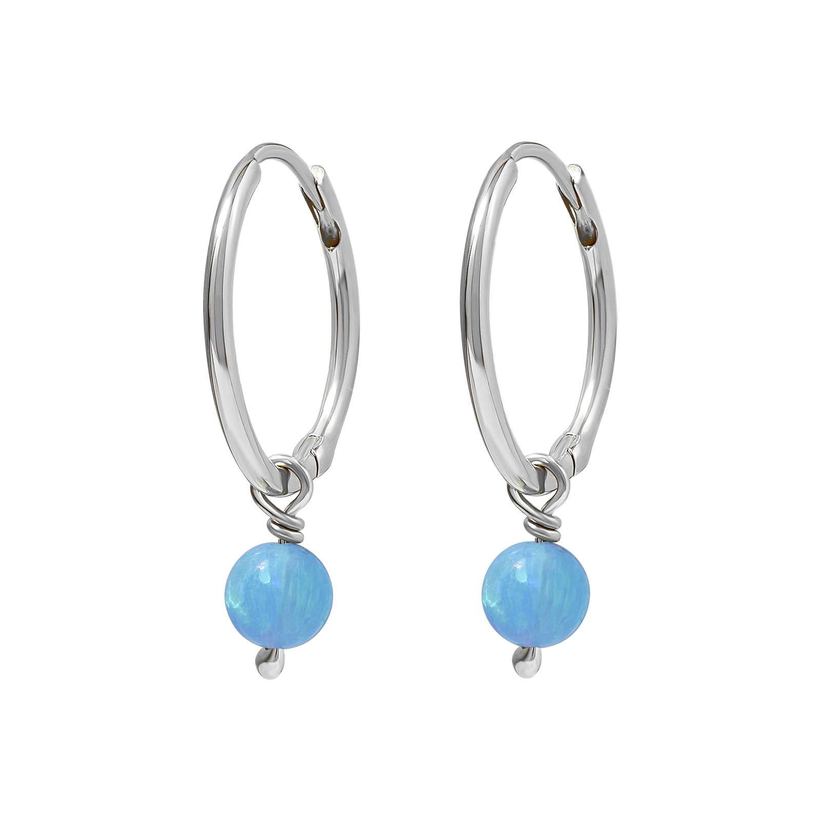 Dainty Azure Opal Huggies
