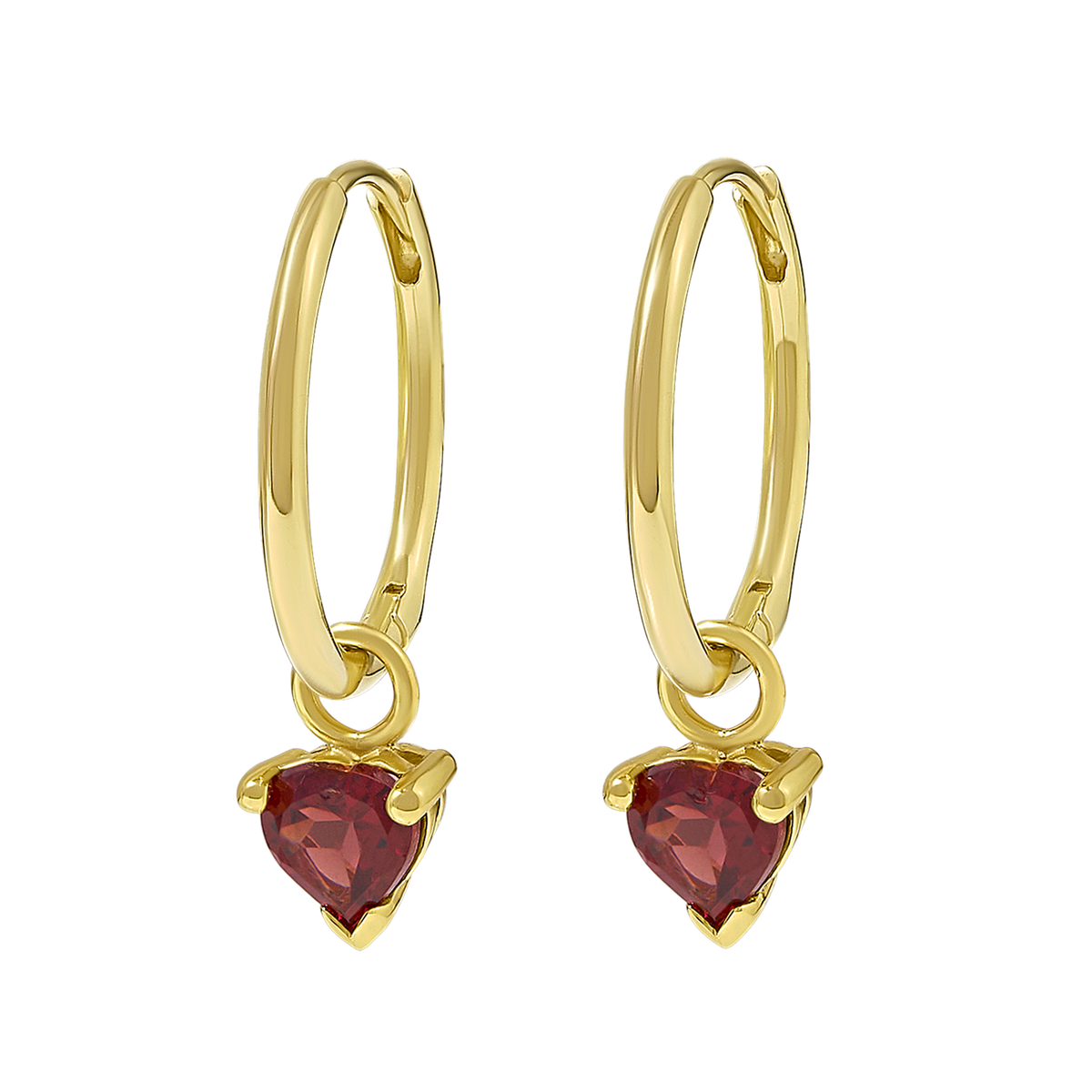 Amore Garnet Huggies Gold