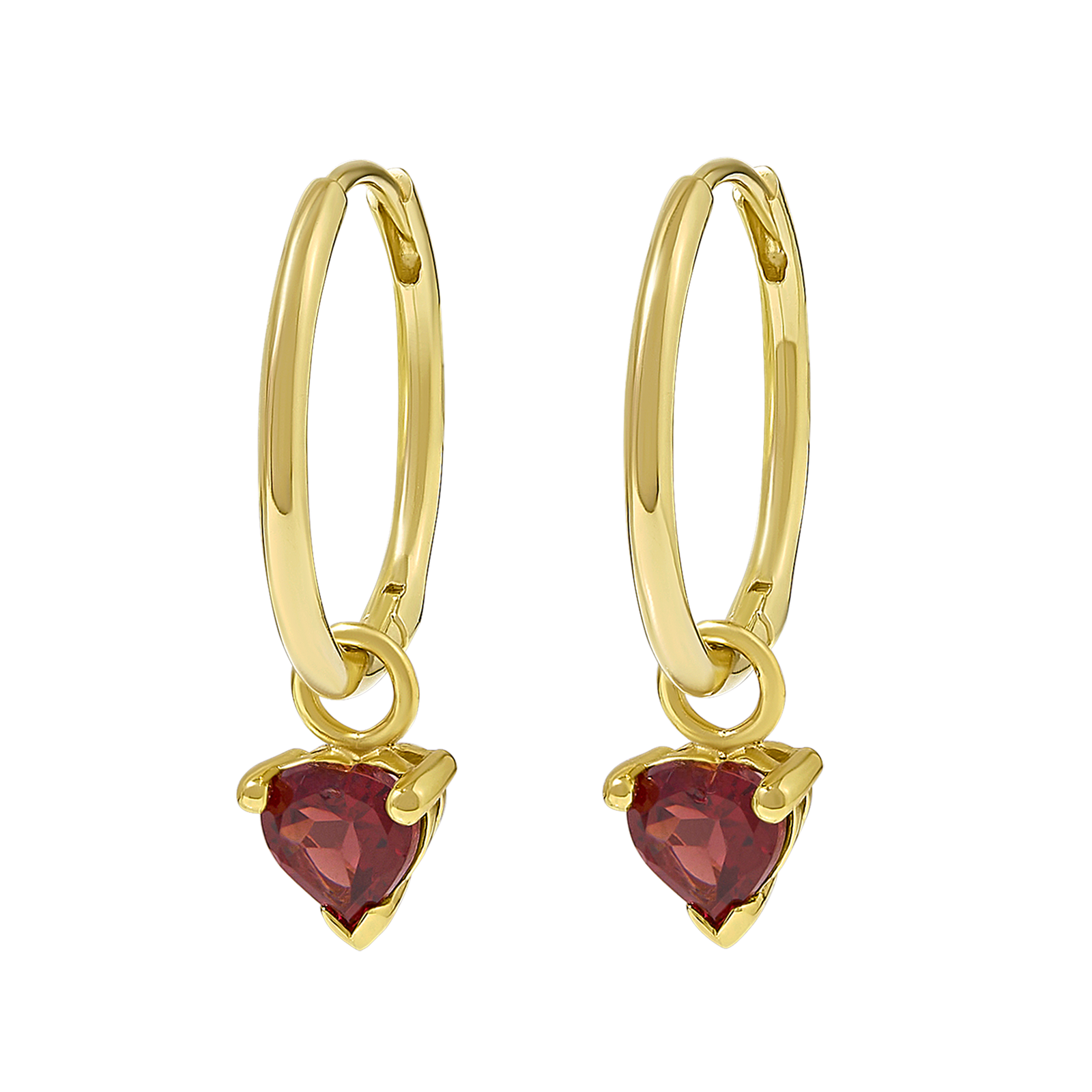 Amore Garnet Huggies Gold