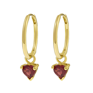 Amore Garnet Huggies Gold