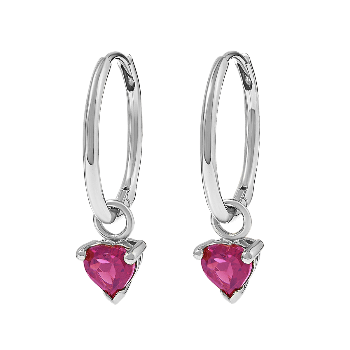 Amore Pink Tourmaline Hoops