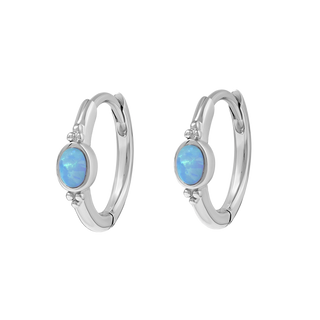 The Visionary Azure Opal Huggies