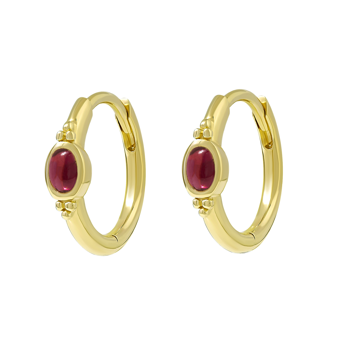 The Visionary Garnet Huggies Gold