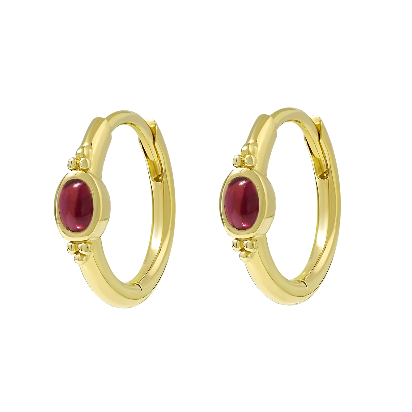 The Visionary Garnet Huggies Gold