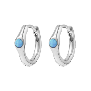 Rippled Light Opaline Huggies