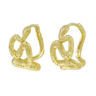 Lunara Coil Serpent Huggies Gold