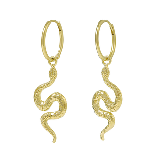Lunara Serpent Huggies Gold