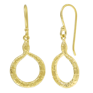 Lunara Serpent Earrings Gold