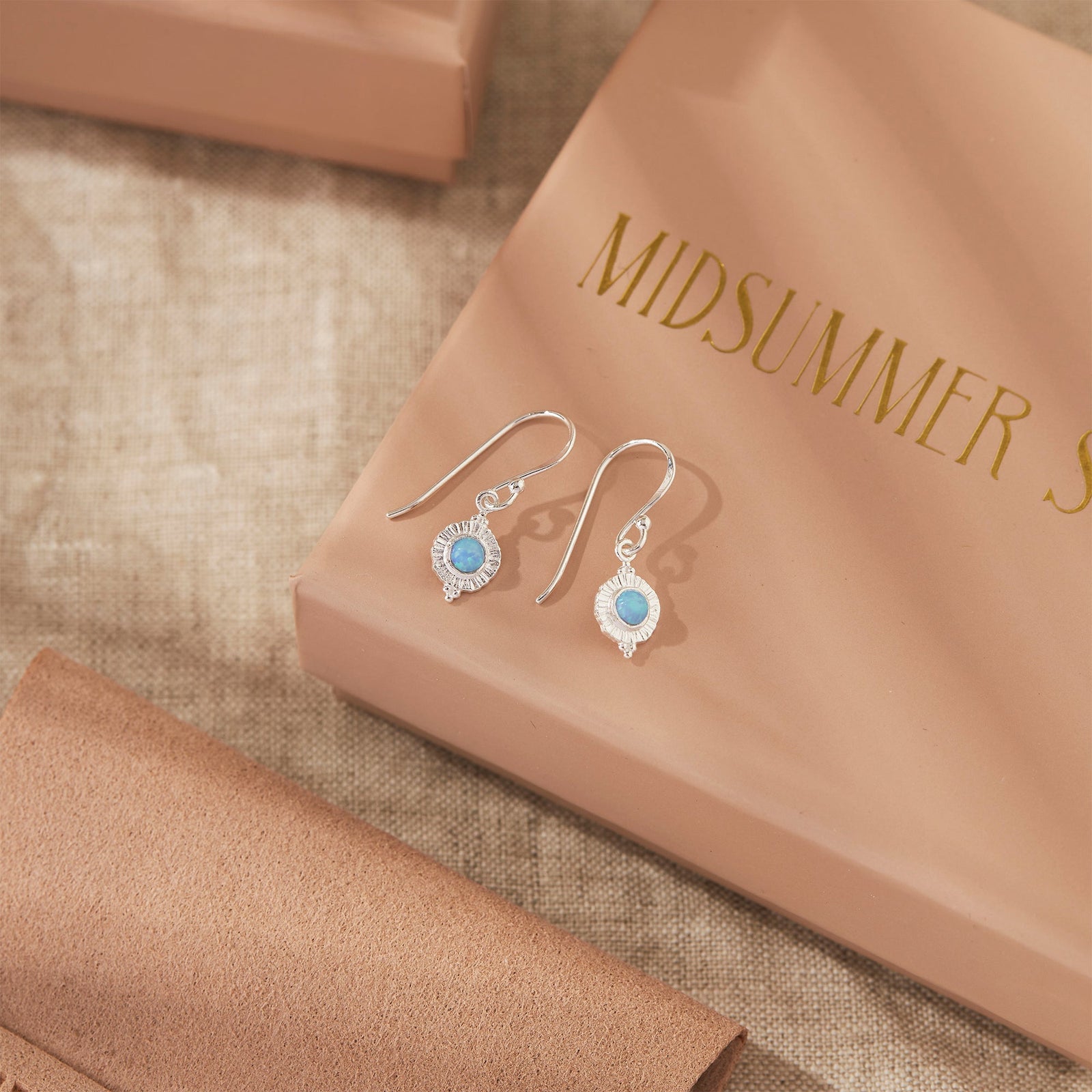 Veya Azure Opal Drop Earrings