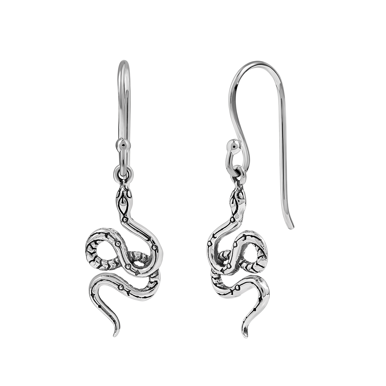 Lunara Serpent Drop Earrings