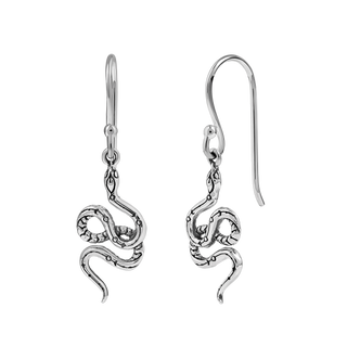 Lunara Serpent Drop Earrings