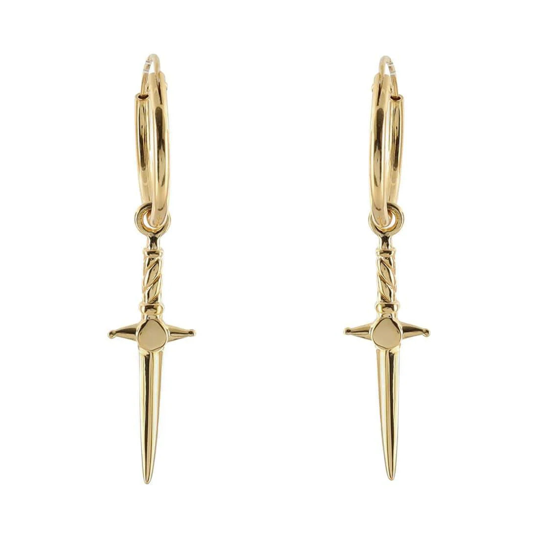 Cosmic Dagger 14K Gold Sleepers