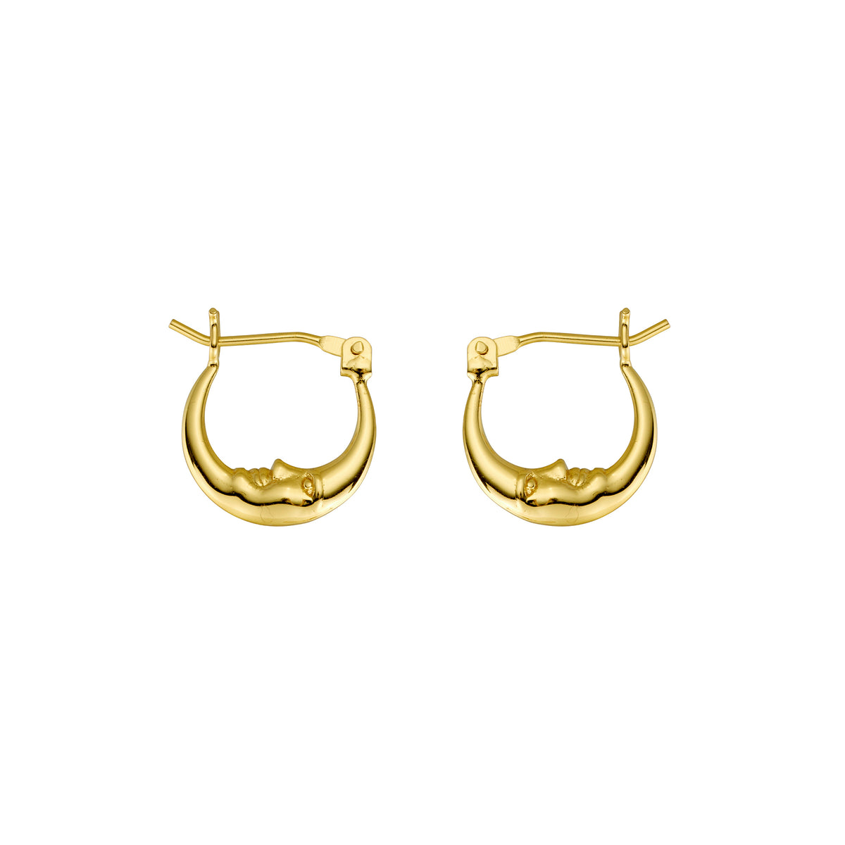 Sleepy Moon Hoops Gold
