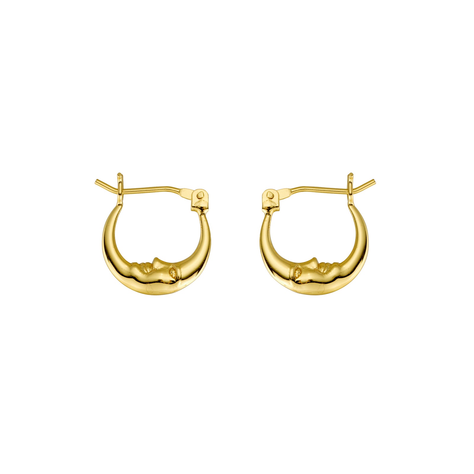 Sleepy Moon Hoops Gold