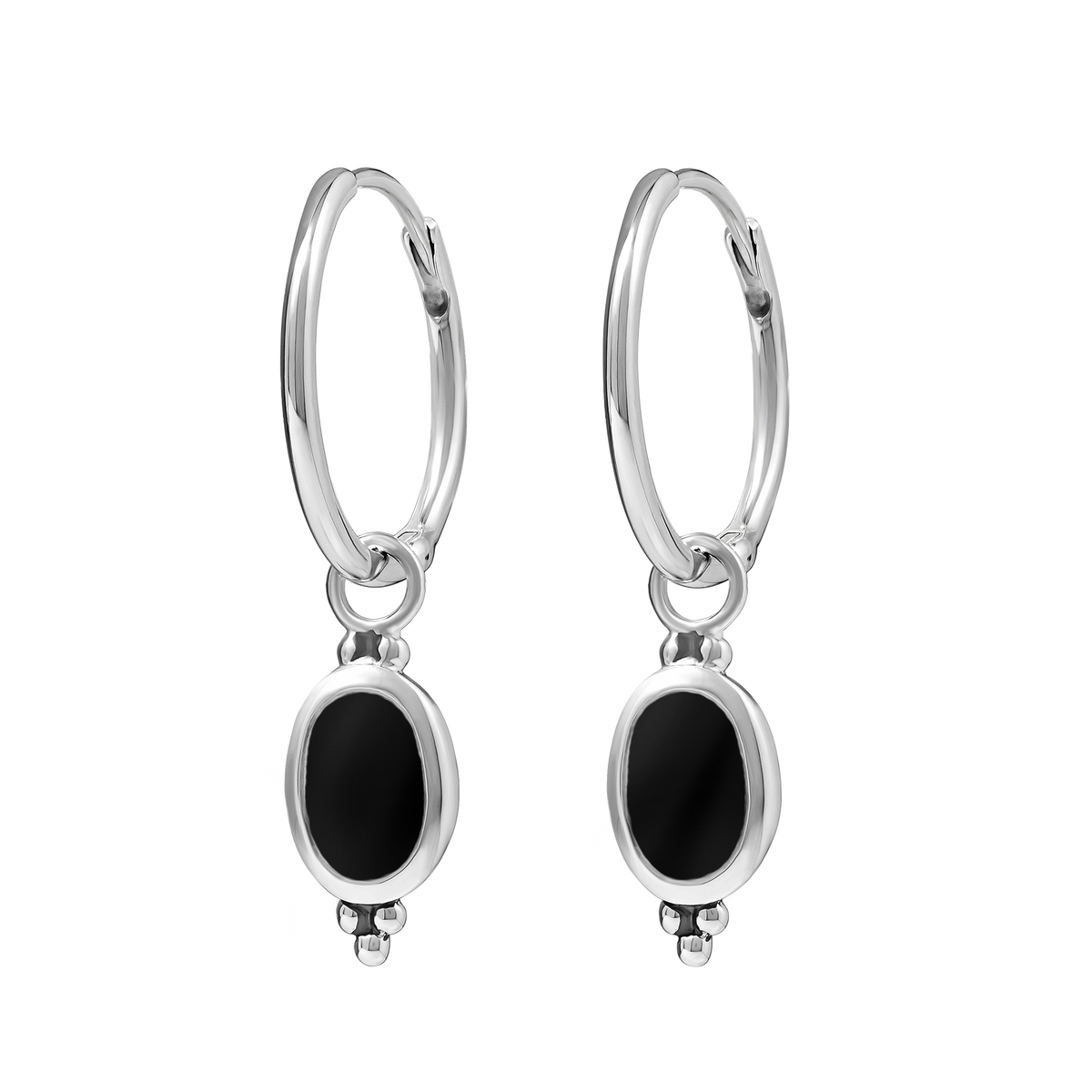 Moon Song Onyx Huggie