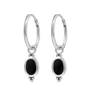 Moon Song Onyx Huggie