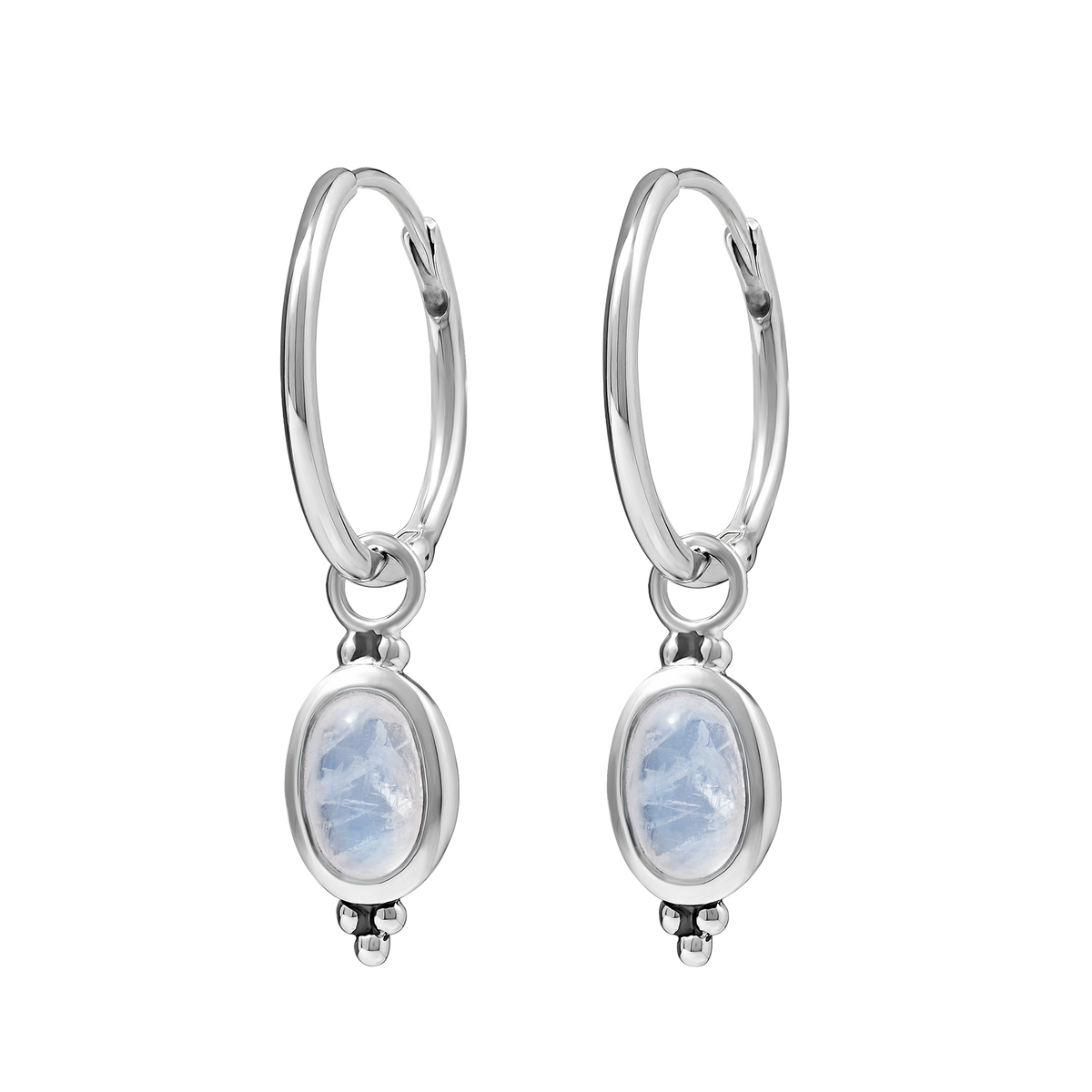Moon Song Moonstone Huggie