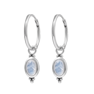 Moon Song Moonstone Huggie