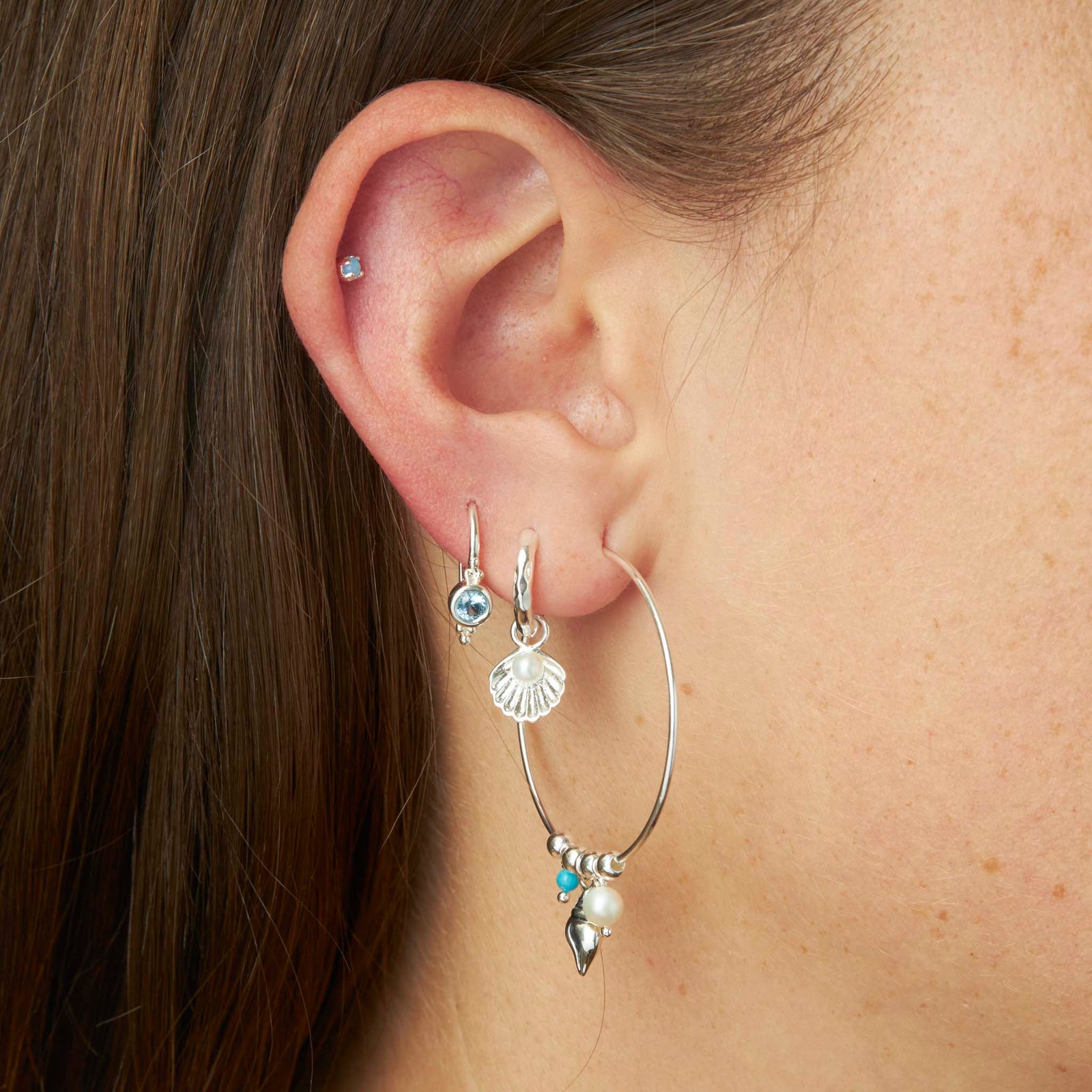 Glisten Blue Topaz Earrings