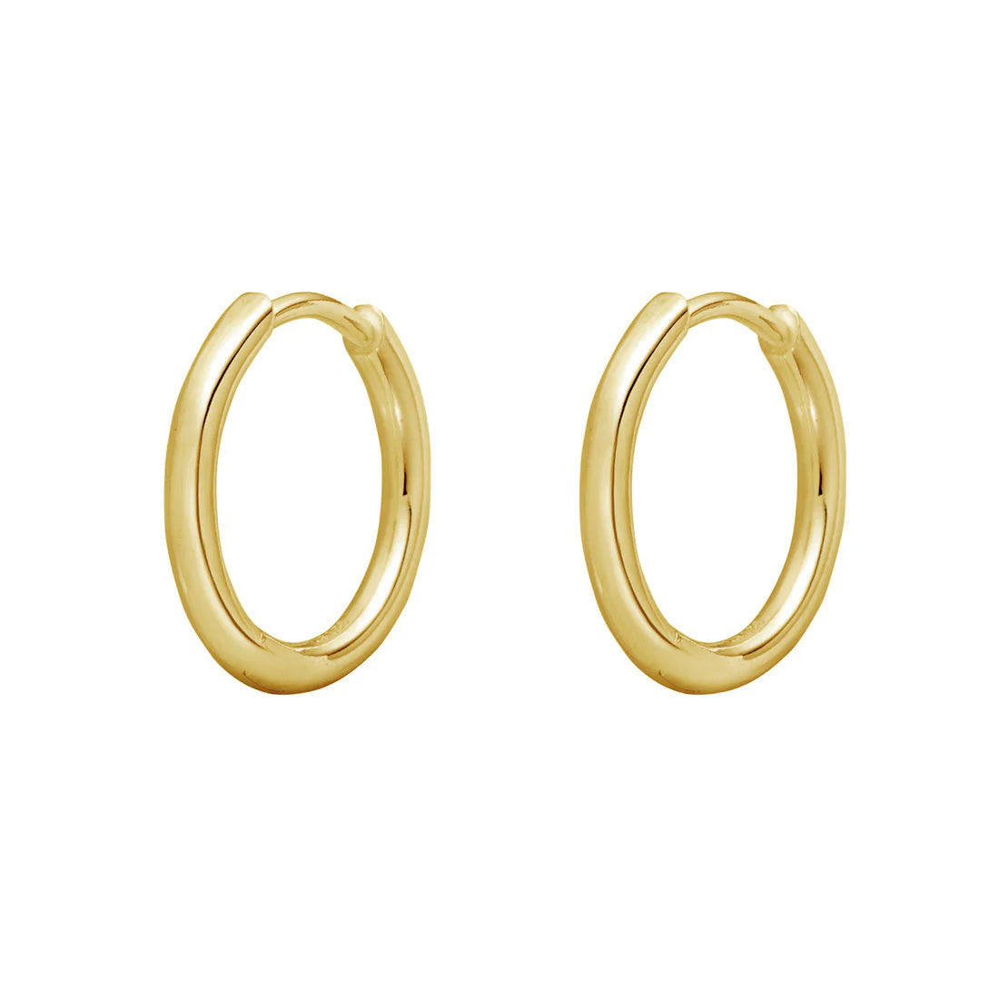 Round Huggie 14K Gold