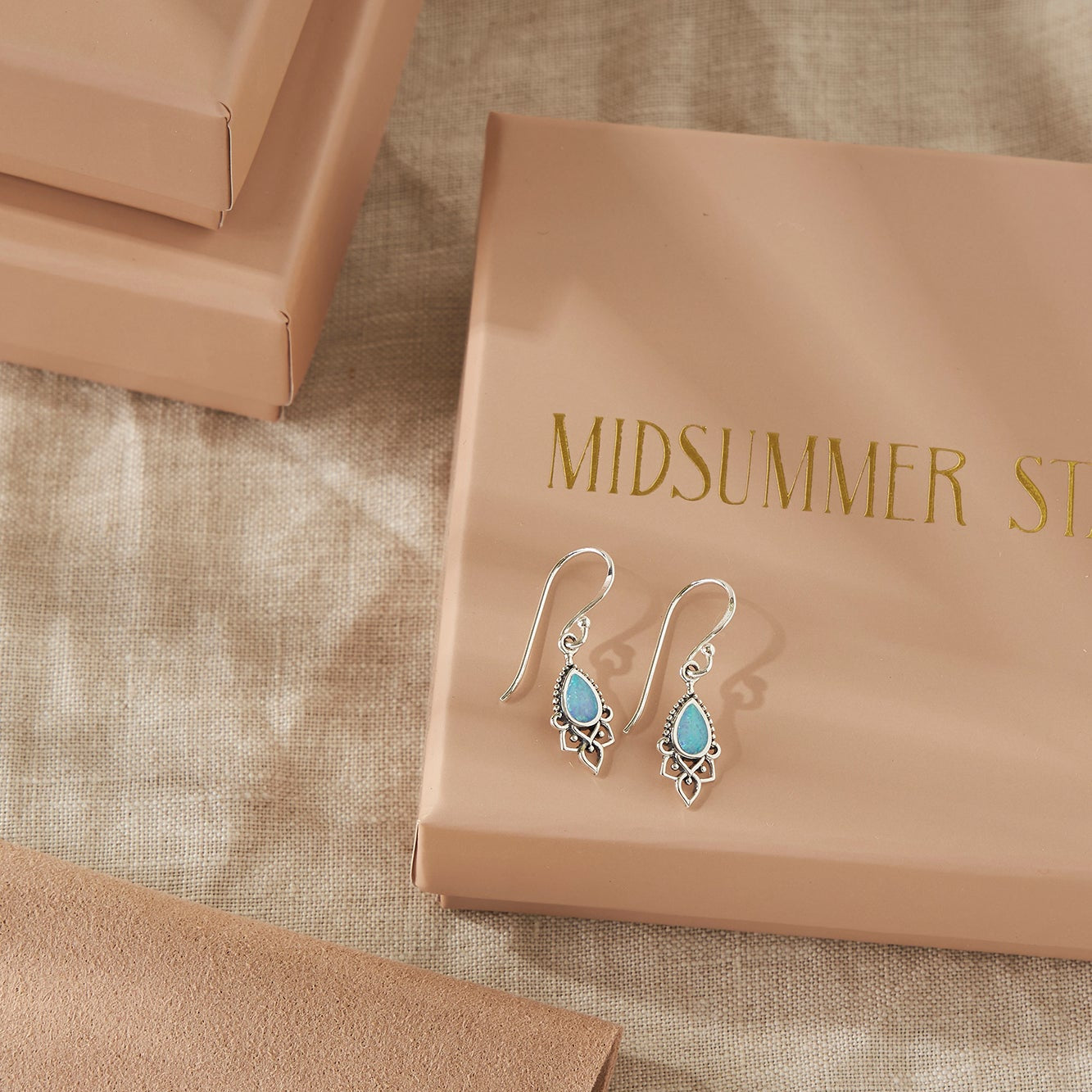 Templar Azure Opal Earrings