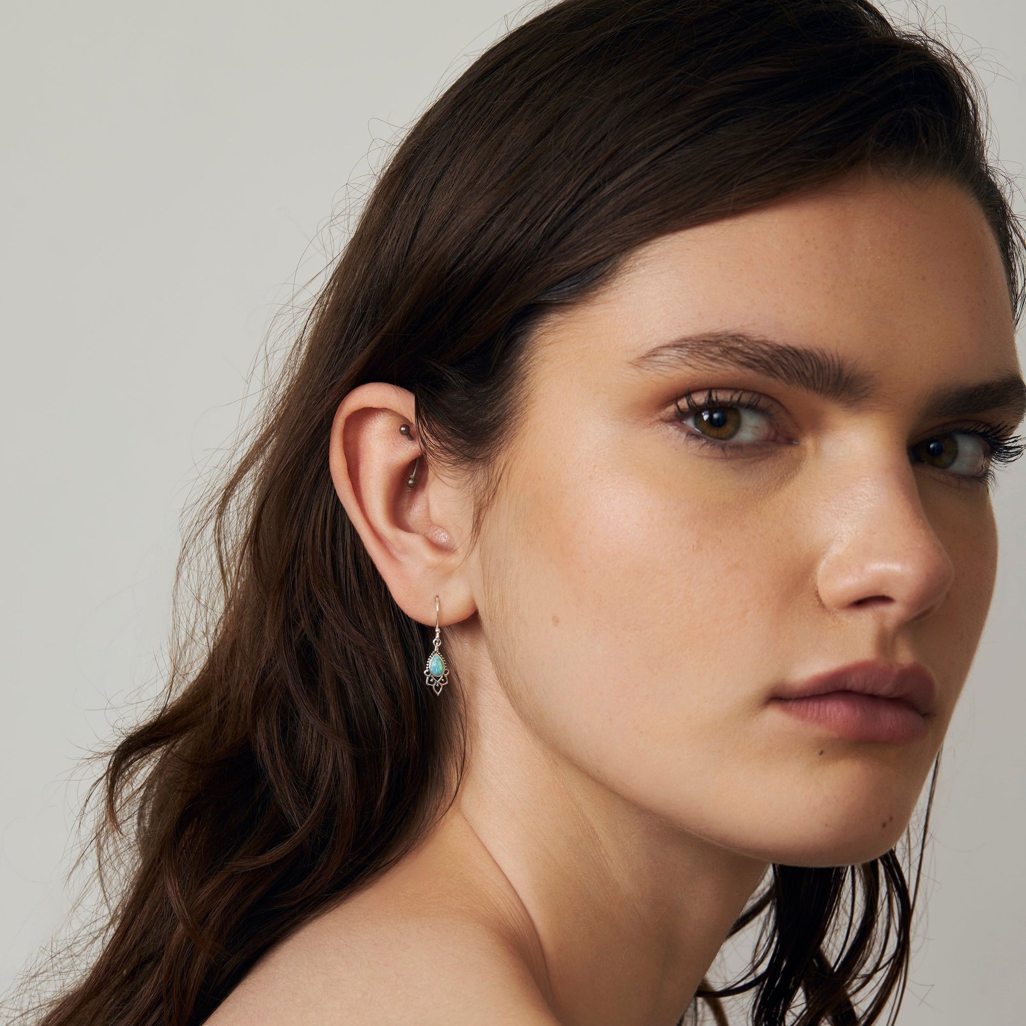 Templar Azure Opal Earrings