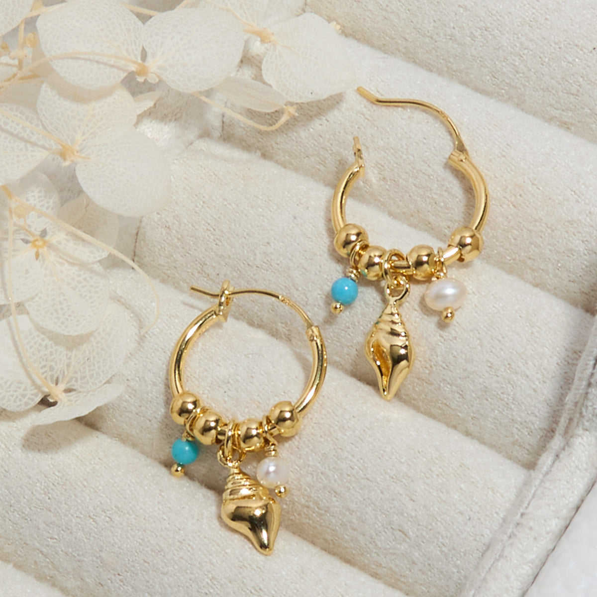 Santorini Hoops Gold