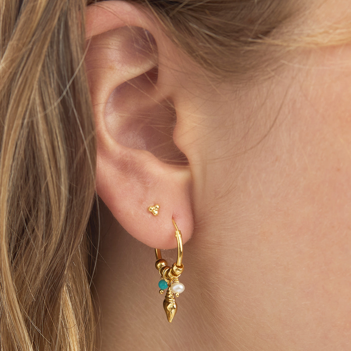 Santorini Hoops Gold