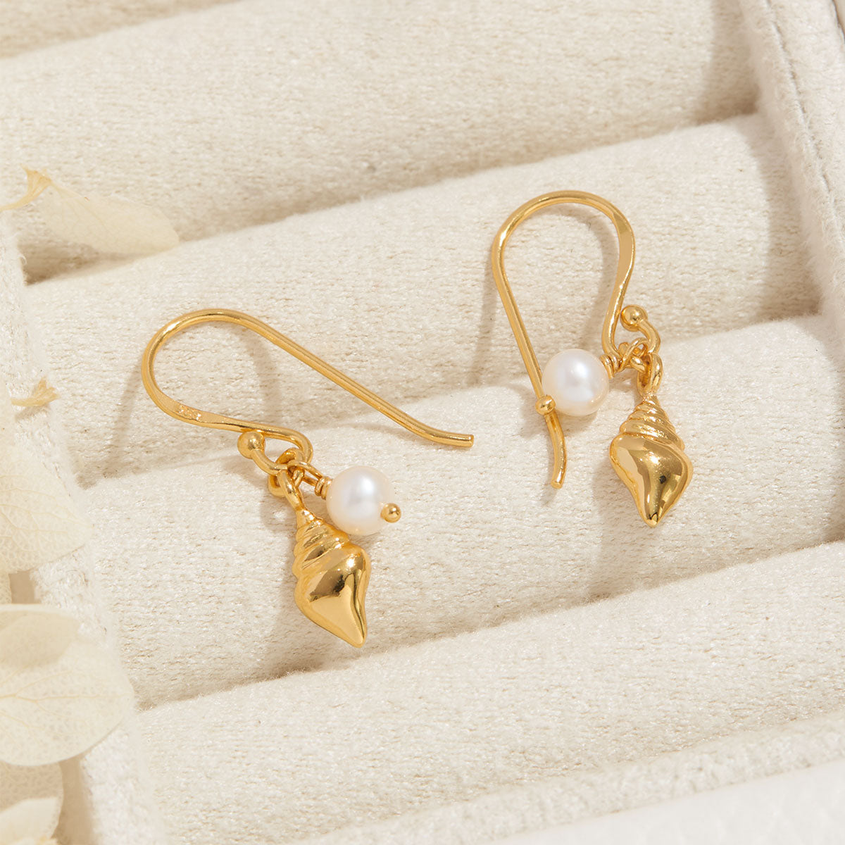 Ethereal Conch Earrings Gold - Preorder