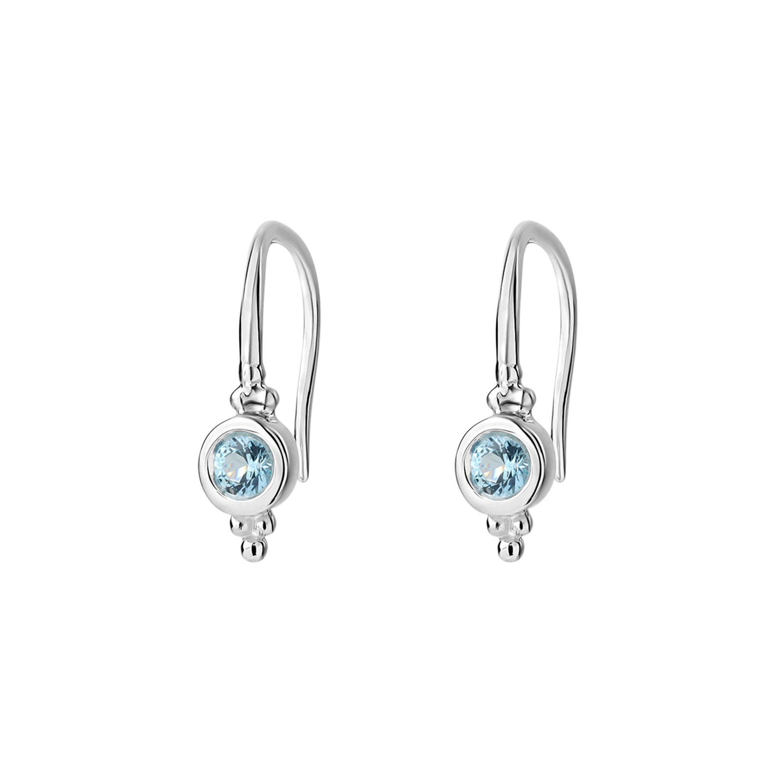 Glisten Blue Topaz Earrings