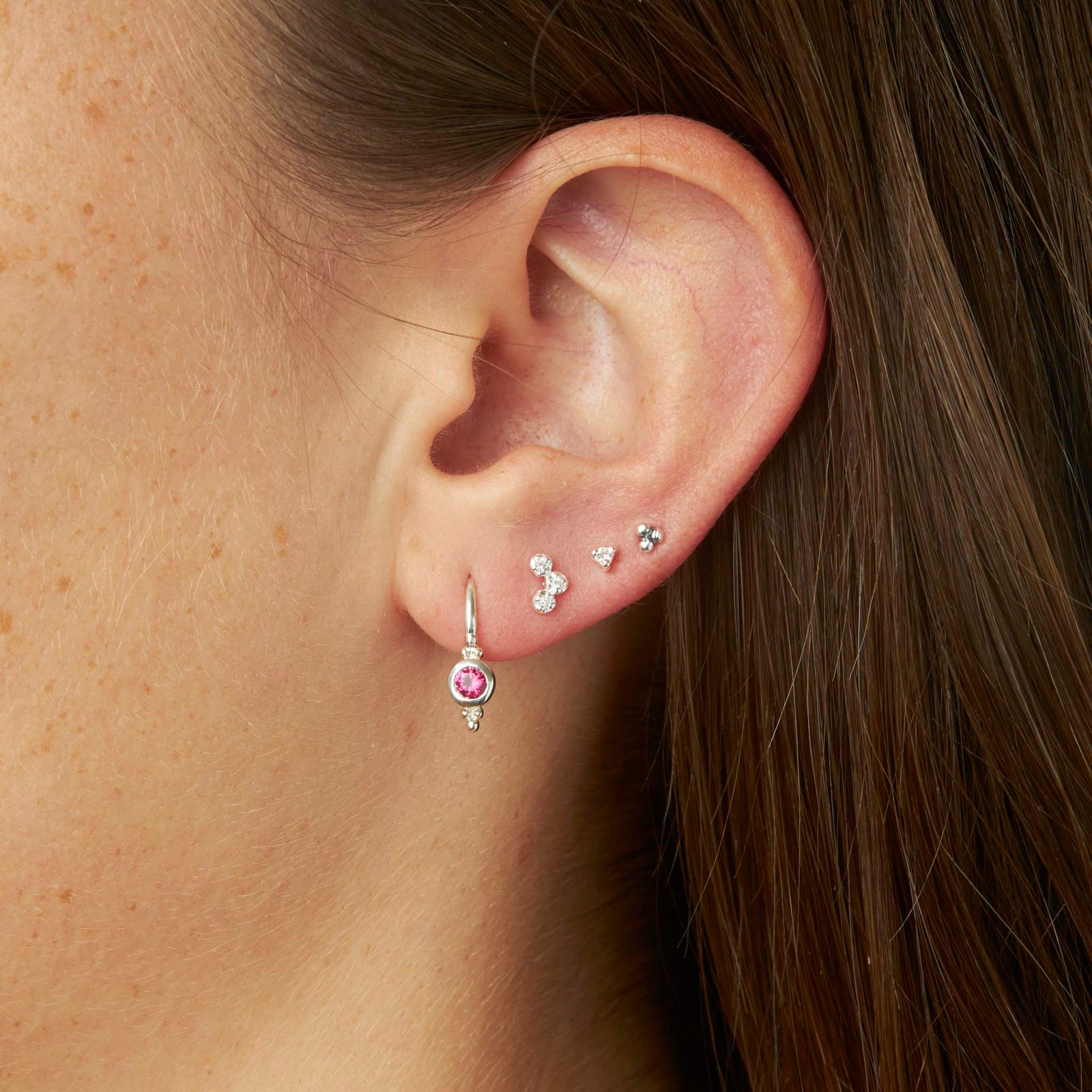 Glisten Ruby Earrings