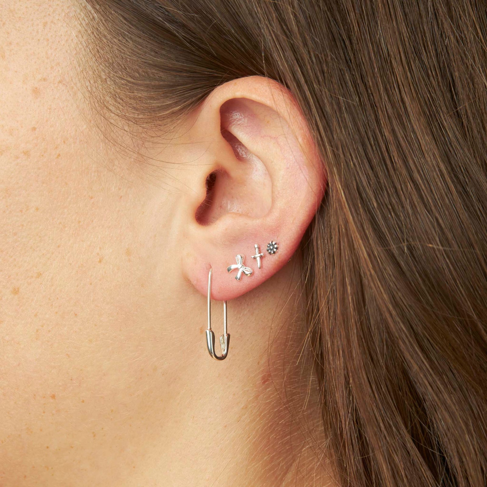 Safety Pin Earrings