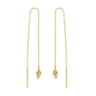 Glistening Drop Threaders Gold