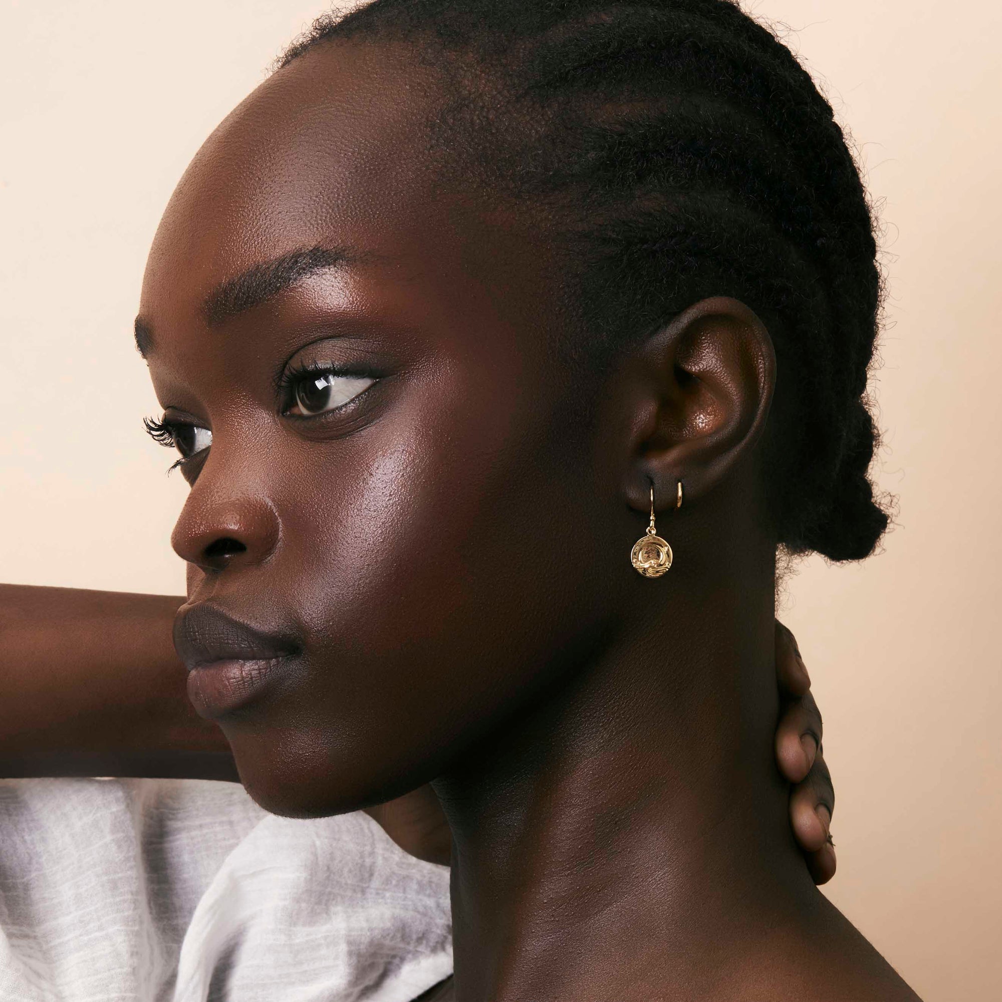 Moonlit Depths Earrings Gold