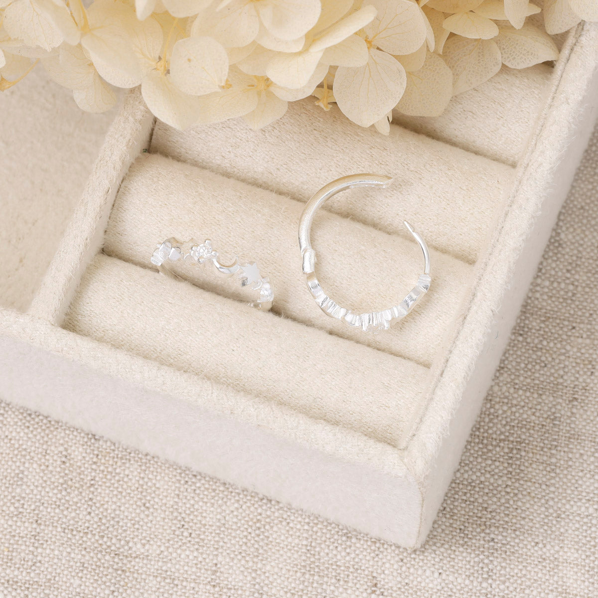 Night Glow Cubic Zirconia Huggies